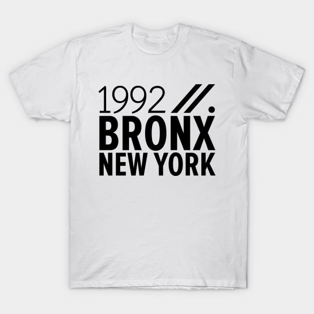 Bronx NY Birth Year Collection - Represent Your Roots 1992 in Style T-Shirt by Boogosh